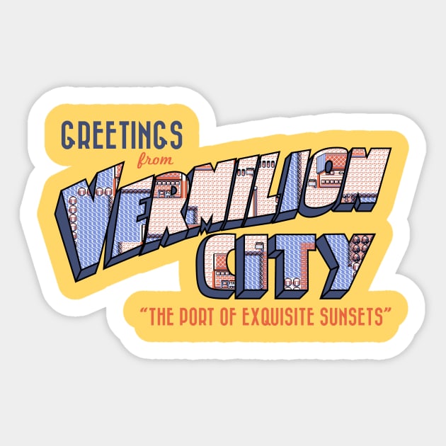 Greetings from Vermilion City Sticker by merimeaux